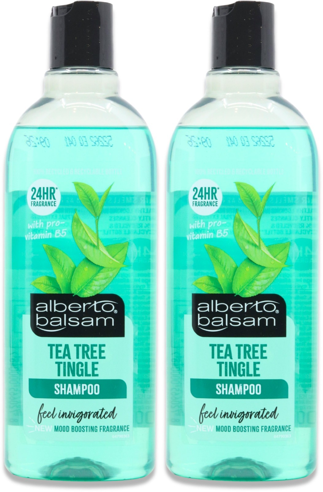 Alberto Balsam Tea Tree Tingle Shampoo 300ml l Hair Care l Sulfate-Free X 2