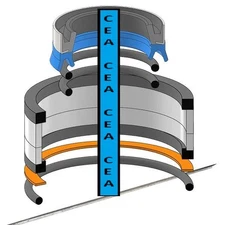 8034691 Hydraulic Steering Cylinder Seal Kit Fits JLG Skytrak 8042 1-1/8 X 2-1/2