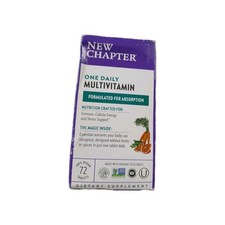 New Chapter 1 Daily Multivitamin 72 Caps.12/26