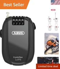 Compact Helmet Lock - Keyless Code, Theft Prevention