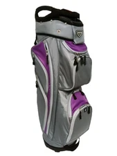 Naples Bay CT Lite Cart Bag (14-way top, Silver/Purple) NEW