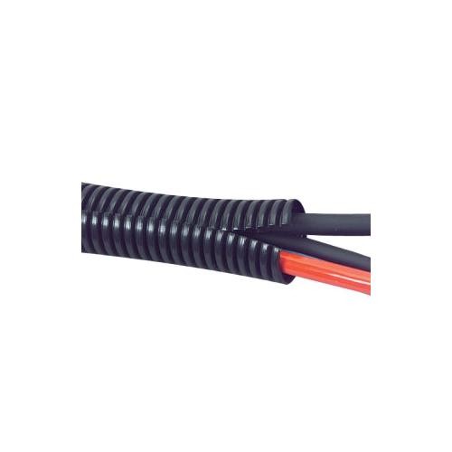 American Terminal 20 Feet Black 3/8" Split Wire Loom Conduit Polyethylene Tubing - Picture 6 of 7