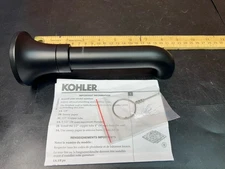 Kohler 27423-BL Wall Mount Bath Spout Matte Black Tone Series Non-Diverter