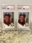 2 Card Lot- 1989 Upper Deck - Star Rookie Ken Griffey Jr #1 (RC) PSA 8 & PSA 7