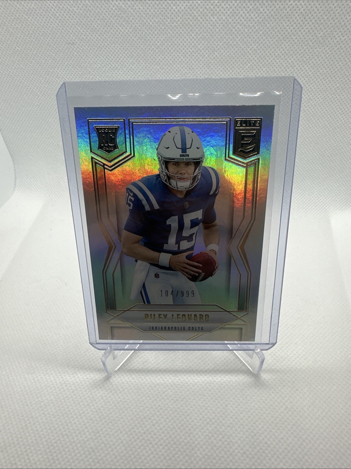 2025 Donruss Elite Riley Leonard #170 SN,RC #/999 Indianapolis Colts