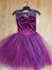 Revolution maroon dance tutu ballet dress