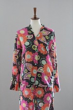 VERA BRADLEY 2 Piece Pajama Set LS Button Top  Pant : Ziggy Zinnia M Medium