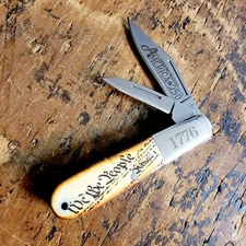 BEAR & SON CUTLERY USA WE THE PEOPLE BABY BARLOW KNIFE AMERICA 250 ANNIVERSARY