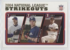2005 Topps League Leaders Ben Sheets Jason Schmidt Randy Johnson #348 HOF 14s2