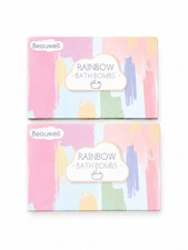 Rainbow Bath Bomb Gift Set for Kids Colorful Bubble Spa Bath Fizzies
