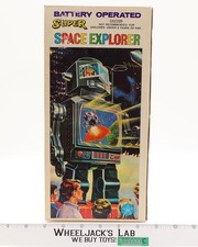No. 108 Battery Operated Super Space Explorer 1970s HK Hong Kong Vintage Robot