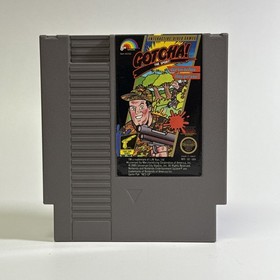 Vintage 1987 Gotcha! The Sport! NES Cartridge Manual & Sleeve TESTED Nintendo