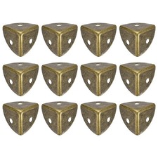 12 Pcs 18mm Decorative Furniture Corner Edges Protector, Bronze
