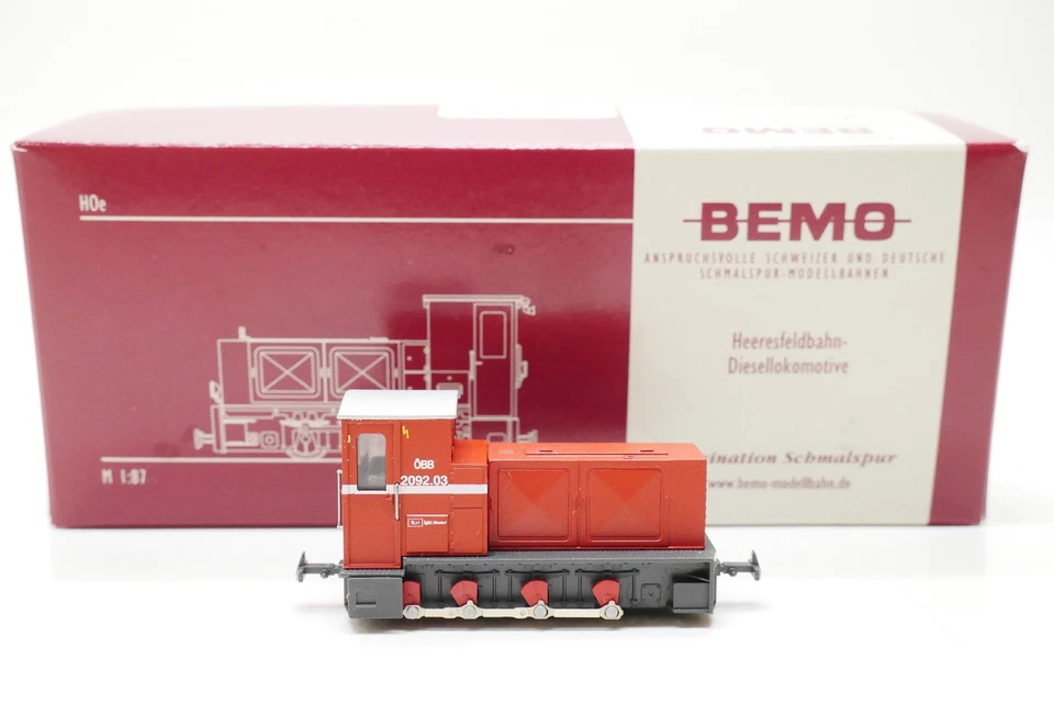 Bemo 1011 953 HOe: Heeresfeld Diesellok ÖBB 2092.03. OVP.