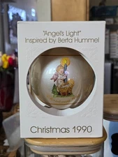 VINTAGE Christmas Ornament Schmid "Angels Light" 1990 Inspired by Berta Hummel
