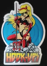 HOOK UPS STICKER "SHE DEVIL" 3 1/8 X 4 1/2" GLOSSY 