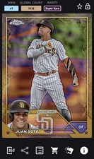 2023 Topps Bunt DIGITAL Gilded Series 2 Base Juan Soto -Super Rare