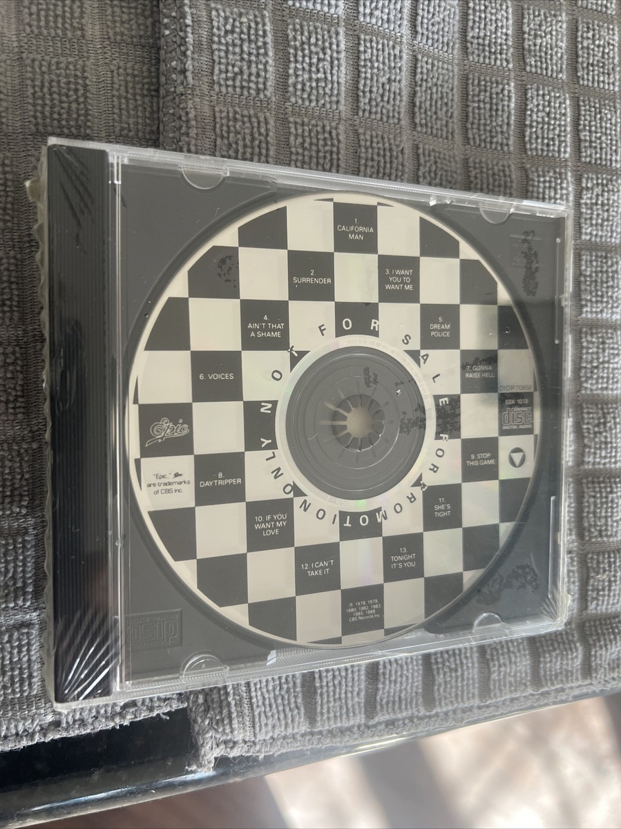 CHEAP TRICK Hits PROMO CD Checkerboard Disc EXTREMELY RARE Factory