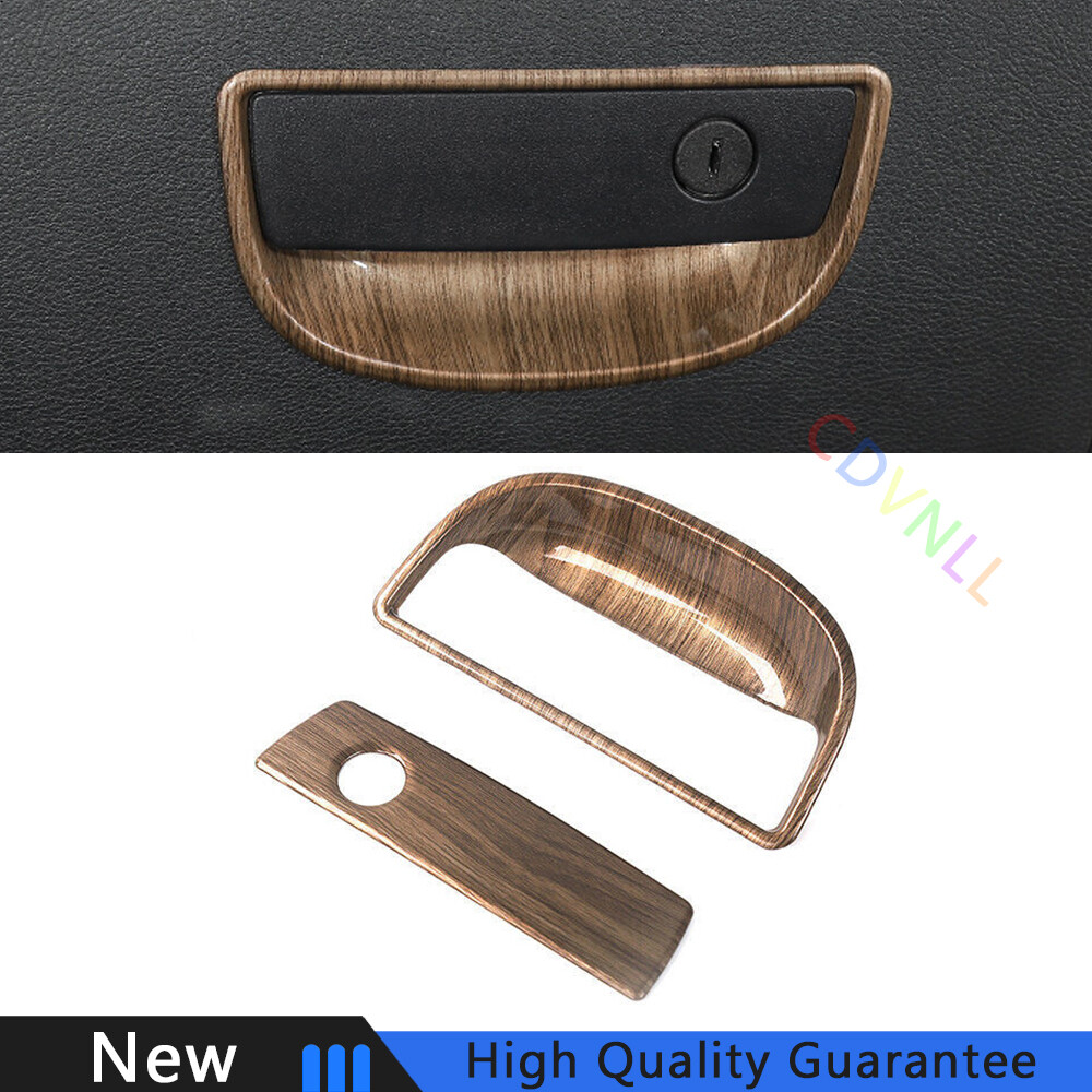 For Jeep Wrangler JK 2011-2017 Wood Grain Co-Pilot Storage Box Handle Bowl Trim