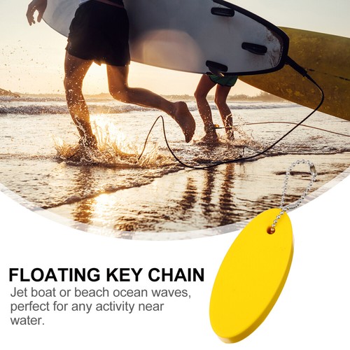 3pcs Floating Keychain Durable Float Oval Key Ring Creative Key Chain - Bild 4 von 12