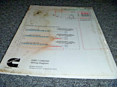 Cummins ISB6.7 CM2250 Electrical Wiring Diagrams Manual #4022230 08-2012 xz