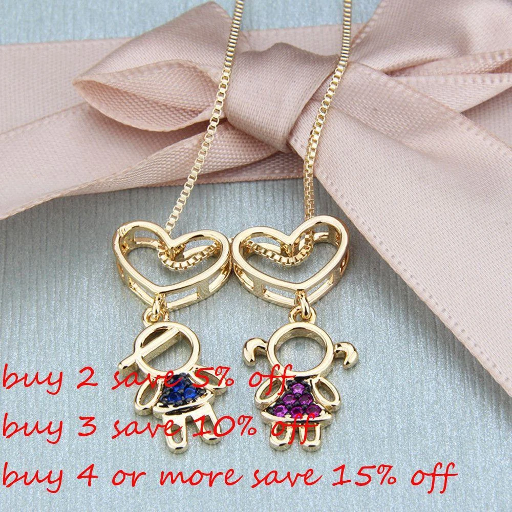 2021 Fashion Heart Pendant Trendy Jewelry Girls Boys Necklace