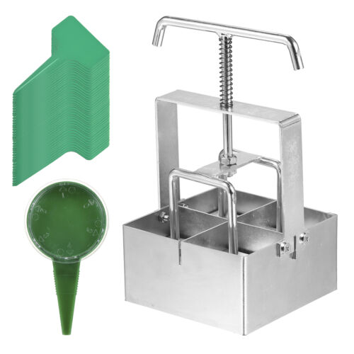 Handheld Soil Blocker 2-Inch Soil Block Maker Soil Blocking Tool Dibbles Dibbers