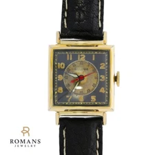 Bulova Watch 10K Gold Filled Steel Back 60 Sec Dial Red Hand L325840 Serviced