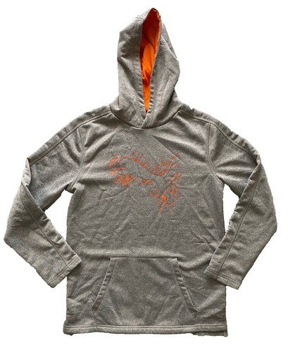 PUMA Orange and Gray Pull Over Hoodie | eBay