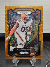 Myles Garrett 2023 Panini Prizm Orange Lazer Prizm #68 TC5637 Color Match