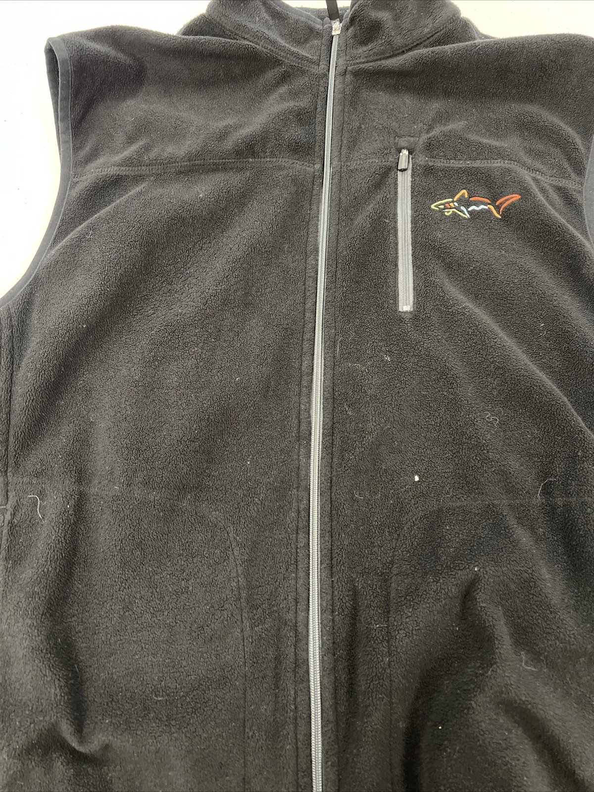 Greg Norman Men's Black Zip Poly Fleece Vest Large $158 Tasso Elba - product detail image 9