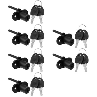 6 Pcs Gym Padlock Drawer Lock Accessories File Cabinet Key Replacement