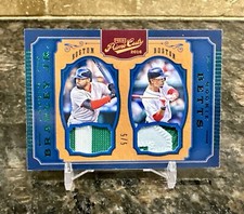MOOKIE BETTS JACKIE BRADLEY 2016 PANINI PRIME CUTS GAME USED RELIC # 1/5 RARE