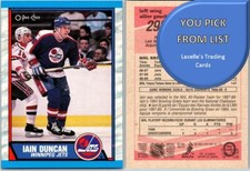 1989-90 O-Pee-Chee 89 OPC NHL Hockey Cards #200 to #330 - U-Pick From List