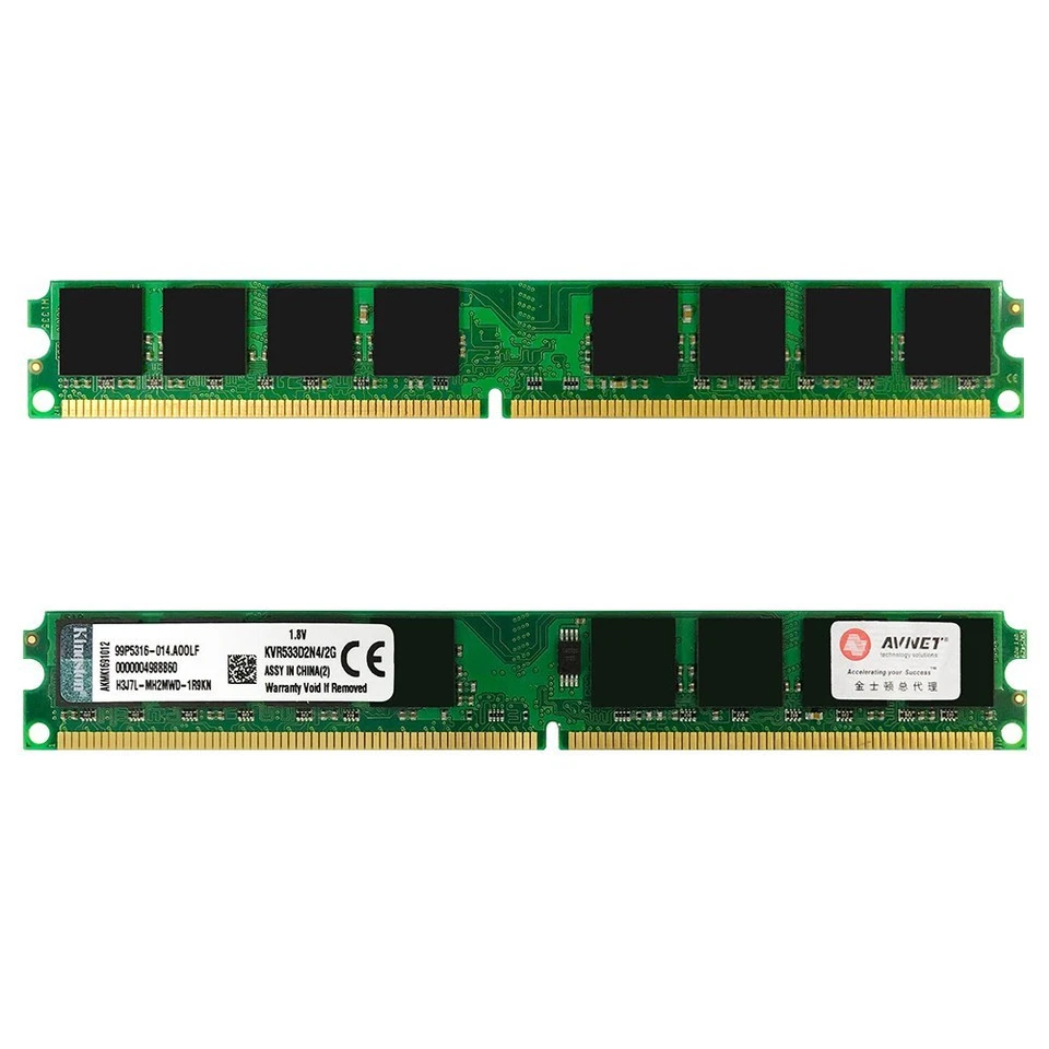 16GB kit 8x 2GB DDR2 533MHz PC2-4200U KVR533D2N4/2G DIMM Memory For Kingston ZT - Image 4 of 4