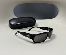 Vintage GUCCI GG1545/S Classic Black Wrap Sunglasses Small Logo Unisex