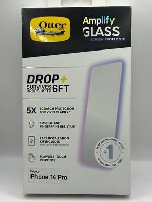 OtterBox Amplify Glass Screen Protector Apple iPhone 14 Pro Box Damaged