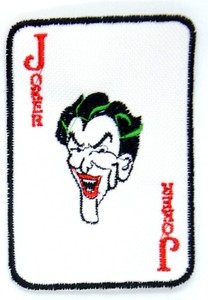 Batman Joker Card Embroidered Patch Super Powers Comic Jack Nicholson Ledger Ebay