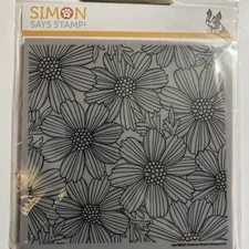 Simon Says Stamp Cosmos Bloom Background 6" X 6"  Stamp