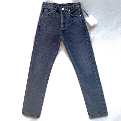 GOLDSIGN Benefit High Rise Relaxed Straight Farrow Cotton Jeans Womens Size 23 - Picture 7 of 13