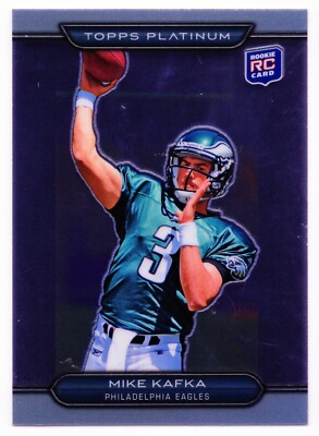 2010 Topps Platinum Mike Kafka #132 Rookie   RC Philadelphia Eagles