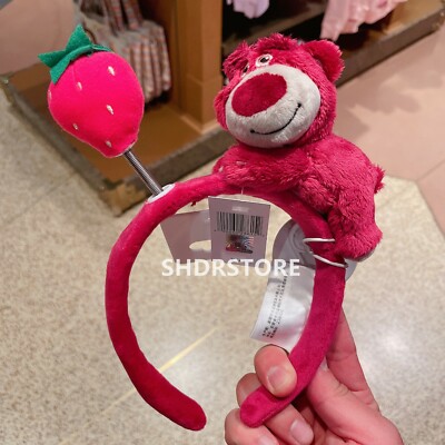 NWT Shanghai Disneyland Sleeping Pixar Lotso Bear Mickey Mouse Ears Headband s-l400.jpg main image 4