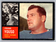 1962 TOPPS #96 FRANK YOUSO VIKINGS SP