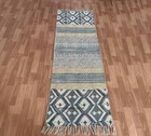 Rug Runner Handwoven Cotton Block Print Home Decor Floor Rug Meditation Mat