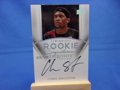 Exquisite 11-12 RC Rookie Signatures Autograph AUTO Chris Singleton 77