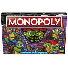 Sealed Teenage Mutant Ninja Turtles TMNT Monopoly Board Game Kids and Family NEW