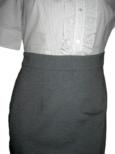 New York & Company Dress Womens XS Two-In-One gray office business career - Picture 4 of 7
