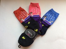 3 PAIRS LADIES NOVELTY  RUB-A-DUB TUB/RUBBER DUCKY  SOCKS  PINK/RED/BLUE  NWL