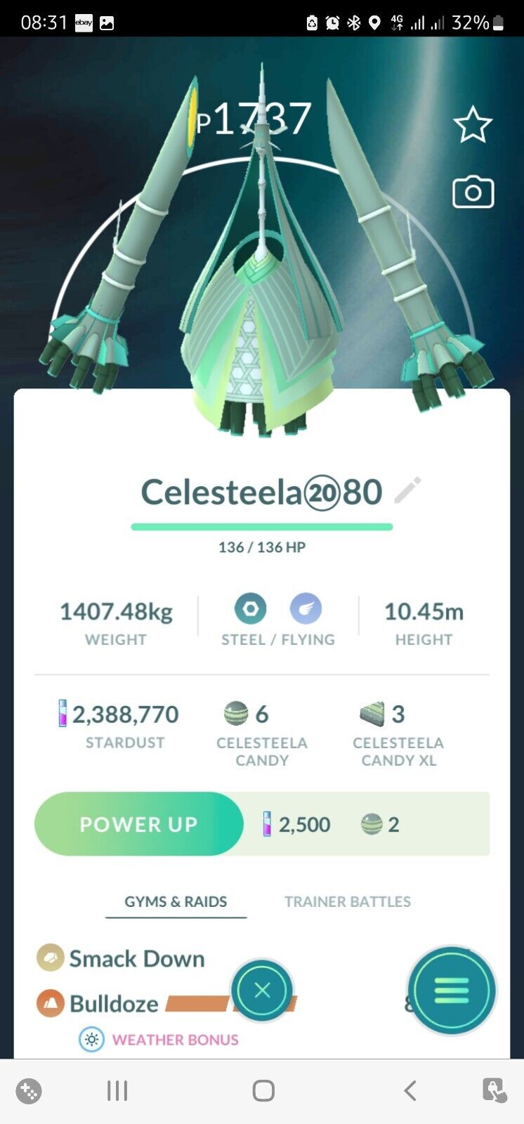 Celesteela - Pokemon Go