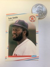 1988 Fleer Mini Lee Smith Boston Red Sox